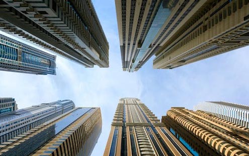 Immeubles en copropriétés dans un centre-ville